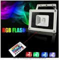 10w Led RGB Flood Light with Remote, high quality black housing